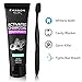 Activated Charcoal Teeth Whitening Natural Toothpaste Kit w/ Coconut Oil, Black Binchotan Toothbrush Included - USA Made - Whitener, Fluoride Free - No messy powder strips, Removes Tooth Stains (Mint)