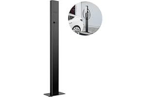eMACROS EV Charger Pedestal, Wall Connector Pedestal EV Charging Station Mount Pedestal Electric Vehicle Charging Station Holder for Tesla Electric Car Charger Station