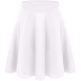 Women's Midi Skirt Flared Stretch Skirt for Women Reg & Plus Size. Casual A line, Basic Everyday Wear, Formal Office