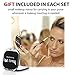 beauty Lally Professional Make Up Brush Set, Synthetic Hair, Giving You Full Coverage For Everyday Use, Soft, No Shed At All, Case and Mirror, Pack of 10