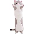 VELIHOME Adorável boneca de gato de pelúcia, linda boneca de gato de pelúcia macia almofada de gatinho brinquedo almofada de 