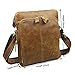 BAIGIO Leather Crossbody Handbag Messenger Bag Satchel Shoulder Bags for Men / Women (Brown)