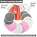 Washable Nursing Pads 10 Pack (Organic Bamboo) + Laundry & Travel Bag + Free Breastfeeding & Sleeping Guide. Feel Safe with Softest Reusable Breast Pads by BabyVoice (Medium, White-Grey-Pink)