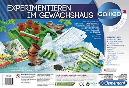 Clementoni Galileo Lab – Experimentieren im Gewächshaus, Pflanzkasten & Samen für Mini-Gärtner und angehende Botaniker, Spielzeug für Kinder ab 7 Jahren von Clementoni 59081 – Bild 3