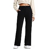 Turnhier Womens Wide Leg Sweatpants Pants Drawstring Casual Athletic Workout Lounge Pants with Pockets
