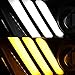 AKKON - For 2010-2014 Ford Mustang Tube LED Daytime Running Lamp Bar w/Sequential Turn Signals Projector Black Headlights Pair