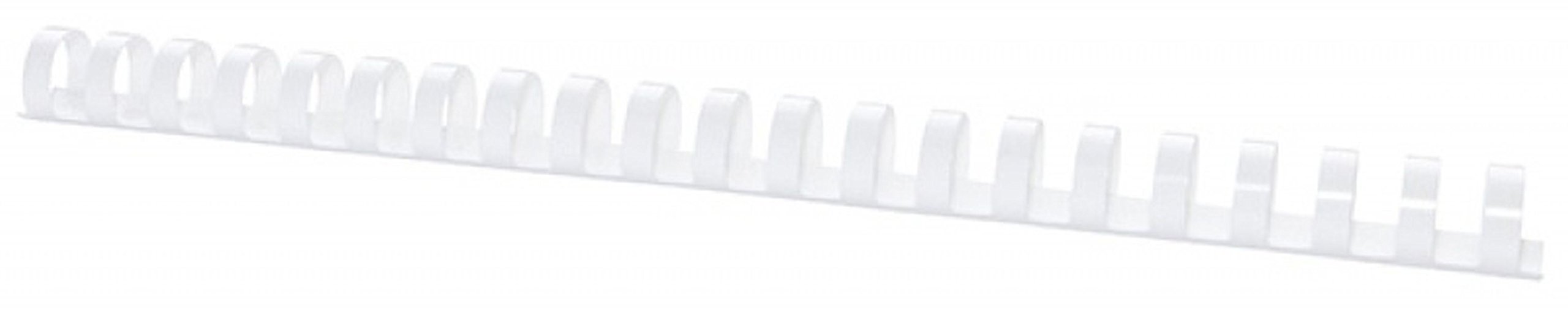 Grzbiety do bindowania Office Products A4 16 mm plastikowe 100 sztuk biale