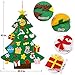 UMIKU Felt Christmas Tree for Toddlers Kids Wall Decorations 30pcs Ornaments DIY Christmas Tree for Toddlers Kids Xmas Gifts New Year Home Door Wall Hanging Decorations Christmas Décor, 39.4 Inches