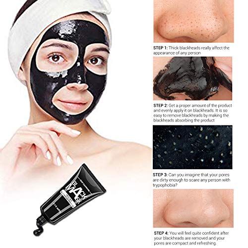 Blackhead Remover Mask - Black Blackhead Remover Mask Strips, Deep Cleansing Facial Mask for Face and Nose Activated Charcoal Peel Off Mask - Thumbnail 5