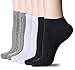 Low Cut Socks for Women,Short Cotton Womens Ankle No Show Black White Socks