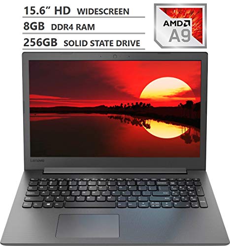 2019 Newest Lenovo Ideapad 130 15.6″ HD LED-Backlit Widescreen Laptop, AMD A9-9425 Dual-Core Processor up to 3.70GHz, 8GB RAM, 256GB Solid State Drive, HDMI, Wireless-AC, Bluetooth, Windows 10, Black