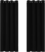 Deconovo Blackout Curtains 2 Panels 46 x 54 Inch Eyelet Thermal Bedroom Living