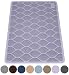 MIGHTY MONKEY Premium Cat Litter Trapping Mats, Phthalate Free, Best Scatter Control, Jumbo XL Sizes, 35 x23 inches, Mat Traps Litter, Easy to Clean, Soft on Kitty Paws, Purple