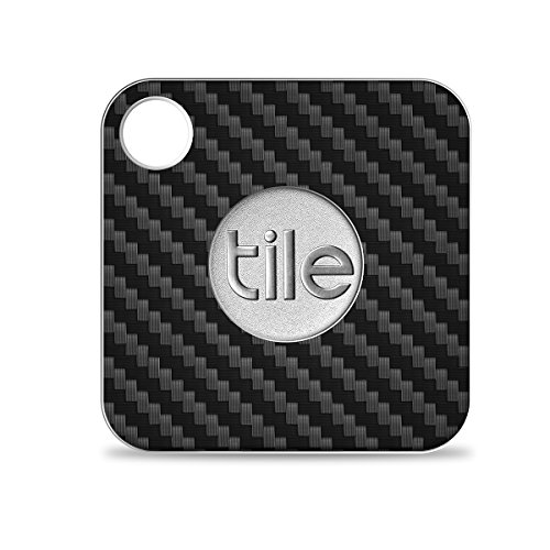 Tile Mate Skin - Black Carbon Fiber Premium Skin by Aretty (8 - Pack)
