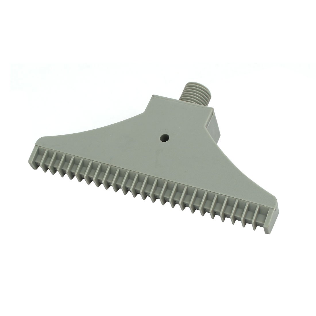 sourcing map 1/4BSP Male Thread 110mm Width ABS Single Hole Air Blow Off Flat Jet Nozzle Gray