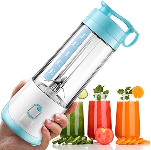 Portable Charge Blender , Multi-Function Juicer , Great for a Protein Shake, Smoothie, Lemon Orange Juice, Vegetables and Baby Food - Blue