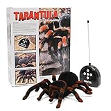 MECO Spider Scary Toy Remote Control 8'' 4CH Realistic RC Prank Holiday Halloween Gift Model