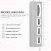 USB 3.0 Hub Ultra Slim 3-Port Aluminum Hub with 2-Slot SD/TF Card Reader Combo, 5 in 1 Superspeed USB 3.0 Hub for MacBook Pro 13/15, iMac, Mac Pro/Mini, Surface Pro, PCs and More - Gray