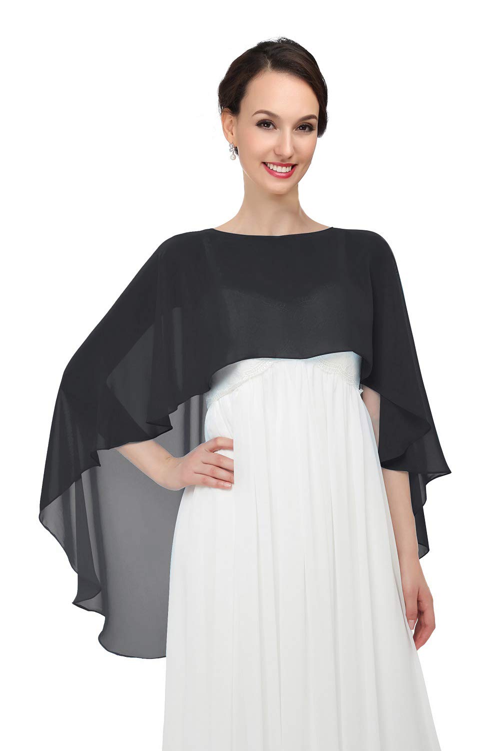 Wedding Wrap Shawl for Bridesmaids Soft Chiffon Womens Evening Party