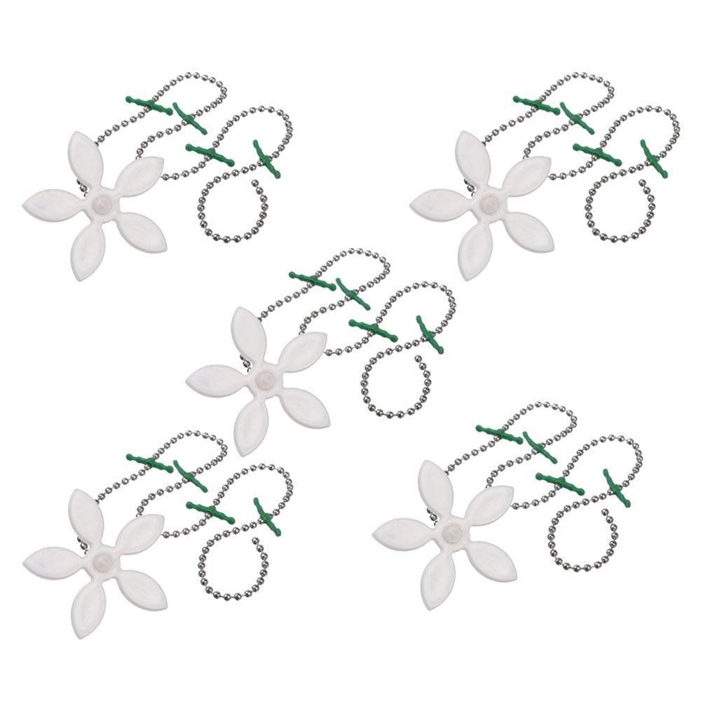 Siganorpy 5 Pack Flower Shape Shower Drain Sink Remover Hair Filter Chain Hook-Catcher Strainer Hair Snare for bathroom Kitchen