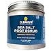 Elbahya Natural Sea Salt Foot Scrub & Deodorizer, Perfect Care for Dry Cracked Feet and Heels