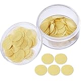 Mudder 150 Pieces Pipe Screen Filters Brass Pipe Screens Pipe Bowl Screens, 3/ 4 Inch, with Storage Box