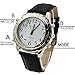 New English Talking Wristwatches English Voice Quartz Wristwatch Watch Leather Band for Blind Person Visually Impaired or The Elderly
