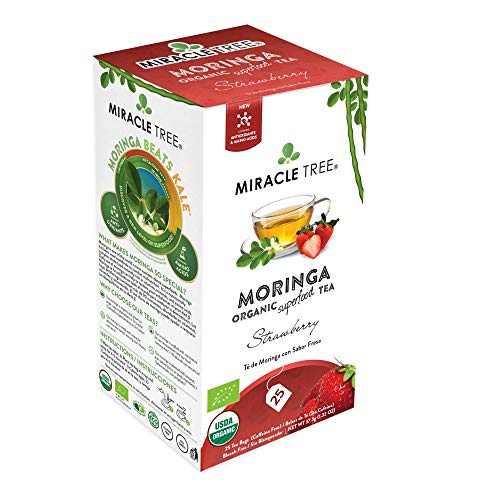 Miracle Tree - Organic Moringa Superfood Tea, 25 Individually Sealed Tea Bags, Strawberry (Keto, Detox, Energy… - Image 4