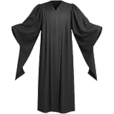 Gradwear Classic Masters Graduation Gown, Unisex Masters Degree Regalia