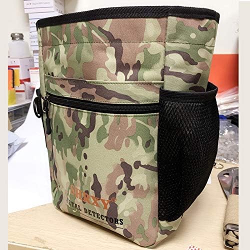 shrxy Metal Detector Finds Bag Multi-Purpose Digger 12 Tools Bag for PinPointer Garrett Detector Xp ProPointer Pack Pouch (camo) - Image 3