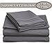 Clara Clark ® Supreme 1500 Collection 4pc Bed Sheet Set - King Size, Charcoal Stone Gray