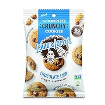 Lenny & Larry's The Complete Crunchy Cookie, Chocolate Chip, 6g Plant Protein, Vegan, Non-GMO, 4.25 Ounce Pouch (Pack of…