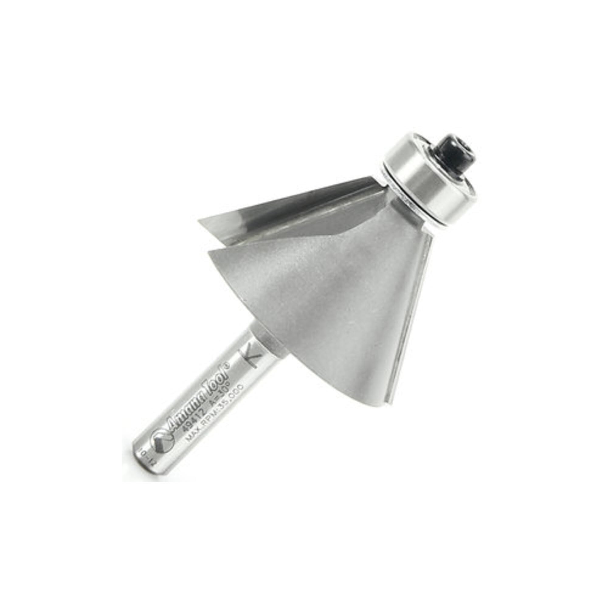 Amana Tool - 49412 Carbide Tipped Chamfer 30° x 1-3/8 Dia x 13/16 x 1/4" Shank