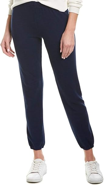 Amazon Com Monrow Womens Solid Sweatpant M Navy Clothing