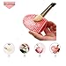 Makeup Brushes Oval Spoon Toothbrush Super Soft Synthetic Cosmetics Powder Blush Foundation Contour Eyeshadow Blending Concealer Eyeliner BB Cream Make up Sponge Gift Kit Sets(10pcs Black)