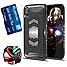 iPhone XS Max Case with Card Holder, Magnetic car Back Full Body Armor Apple 6.5 Inches iPhone: - Black