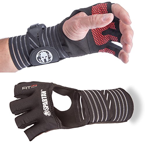 Fit Four OCR Slit Grip Gloves Obstacle Course Racing & Mud Run Hand Protection | Wrist Support with  - coolthings.us