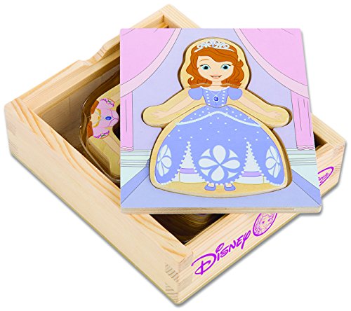Melissa & Doug Disney Sofia the First Mix and Match Dress-Up Wooden Play Set (18 pcs)
