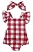 SAMIA DAVIS Newborn Infant Baby Girls Clothes Plaids Checks Romper Jumpsuit Bodysuit Outfits