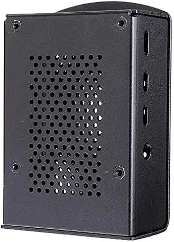 Kurphy Custodia in lega di alluminio con ventola di protezione Custodia protettiva in Metallo adatta per Raspberry Pi 4 Modello B