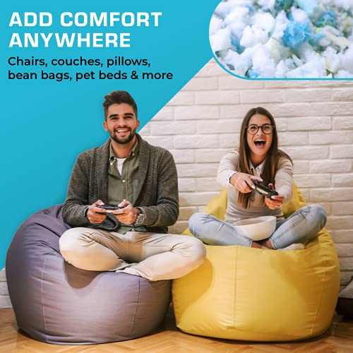 Xtreme Comforts 10 LBS Bean Bag Filler w/ Shredded Memory Foam Filling