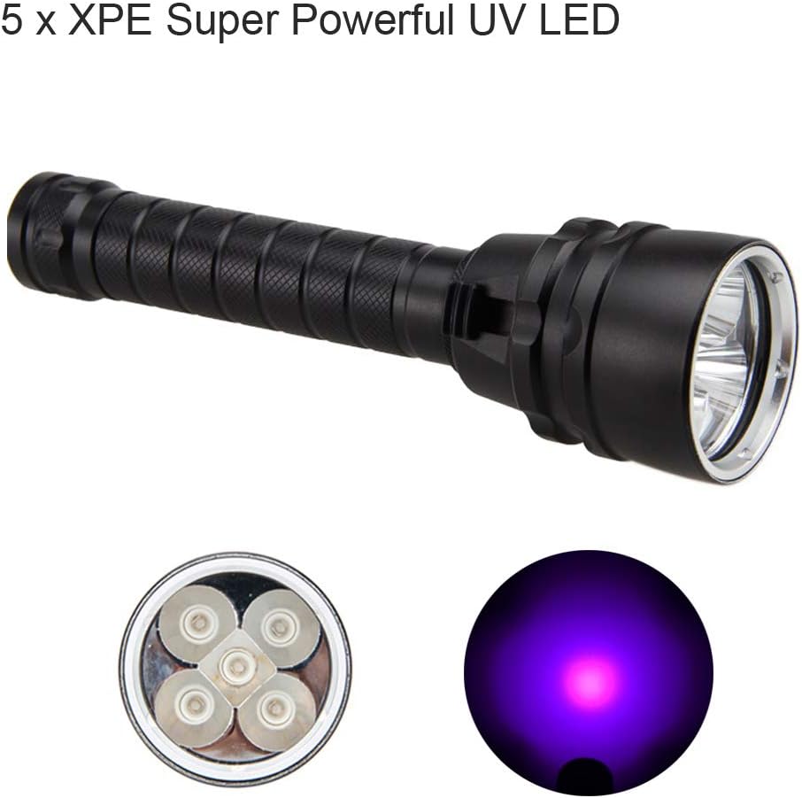 BESTSUN UV Diving Torch, Ultra Violet Scuba Dive Light Underwater 100m