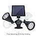 Brizled Solar Spotlights, 2 Modes Motion Sensor Solar Security Lights, 12 LED Outdoor Flood Light Dual Head 360 Degree Rotatable, IP65 Fully Weather Resistant for Wall, Garage, Patio and Deck, 2 Pack