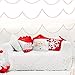 Tatuo 4 Pieces Christmas Chair Covers Decor, Santa Claus Red Hat Snowflake Chair Xmas Cap, Kitchen Dining Chair Slipcovers Sets for Christmas Holiday Festive Decorations (Red Santa Hat)