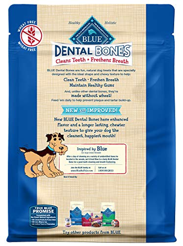 Blue Buffalo Dental Bones Natural Adult Dental Chew Dog Treat  Regular 12-oz bag - //medicalbooks.filipinodoctors.org