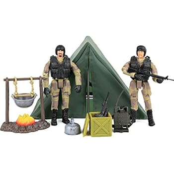 Click N' Play Military Life Camping Set 12 Piece Play Set with Accessories.