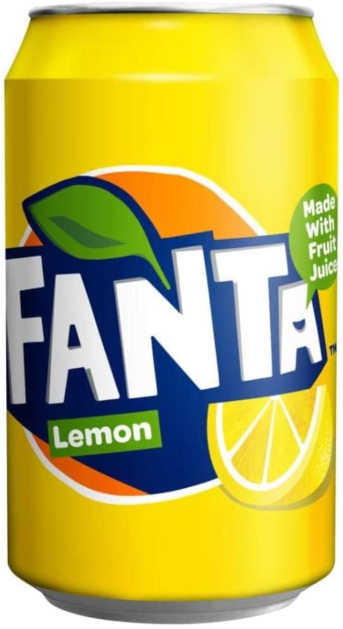Fanta Icy Lemon Soft Drink Can 330 ml Pack of 24