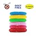 Hip2cart Mosquito Repellent Bracelet (20 Pack), Hip2cart Natural Pure And Waterproof Wrist Band, Deet-Free And Bugs Free, Lasts Up To 300 Hours For Kids And Adults