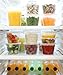 Healthy Packers Food Storage Containers with Airtight Lids - Clear Plastic Food Storage Jars - BPA Free| Leakproof - Microwaveable - Reusable - Dishwasher & Freezer Safe (8oz, 16oz, 32oz) 36 Pack