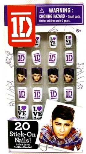 2D 20 Stick On Nails - Zayn - One Direction - Golden Bear
